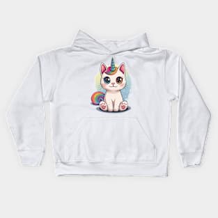 Unicorn Cat Kids Hoodie